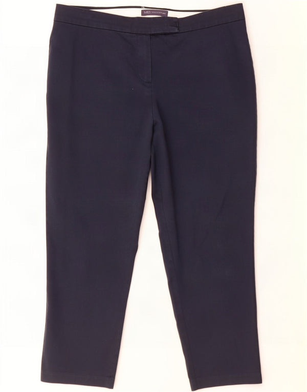 Pantaloni corti da donna Marks & Spencer UK 14 Large W32 L23 Blu navy