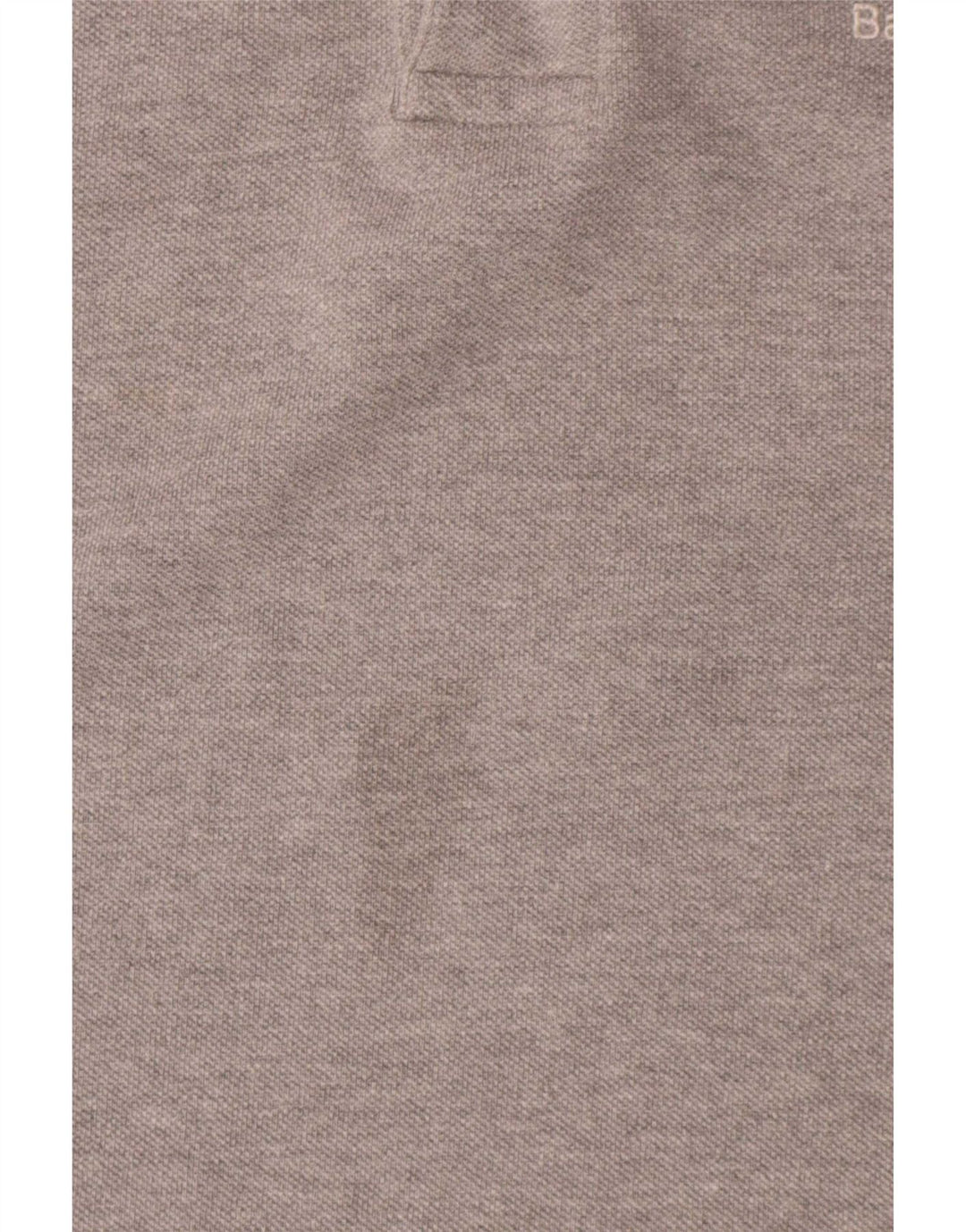 Polo da uomo Barbour grande in cotone grigio