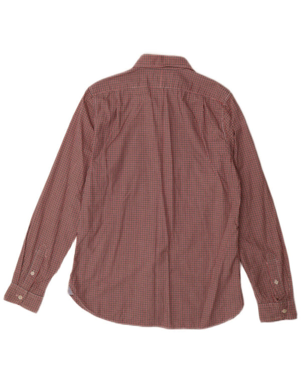 POLO RALPH LAUREN Camicia da uomo in flanella di cotone a quadri rossi piccoli