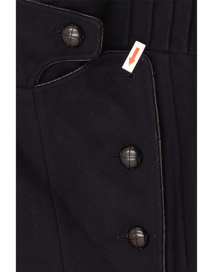 Topshop Soprabito da donna UK 10 piccolo blu navy in lana