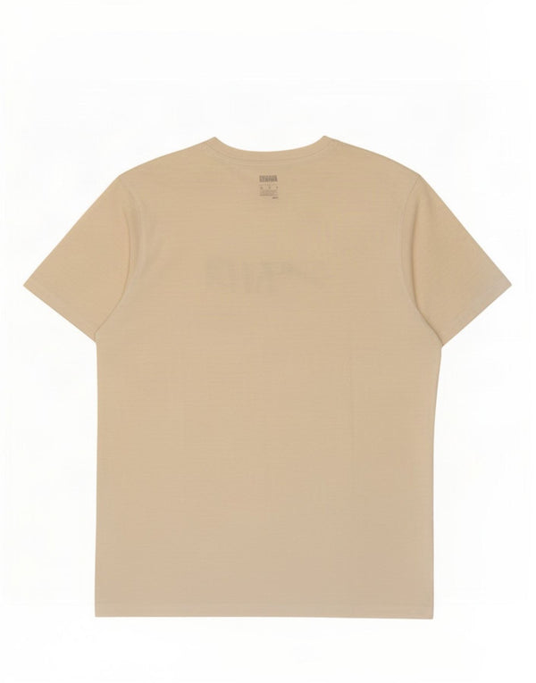T-shirt grafica da uomo Puma Top in cotone bianco sporco medio