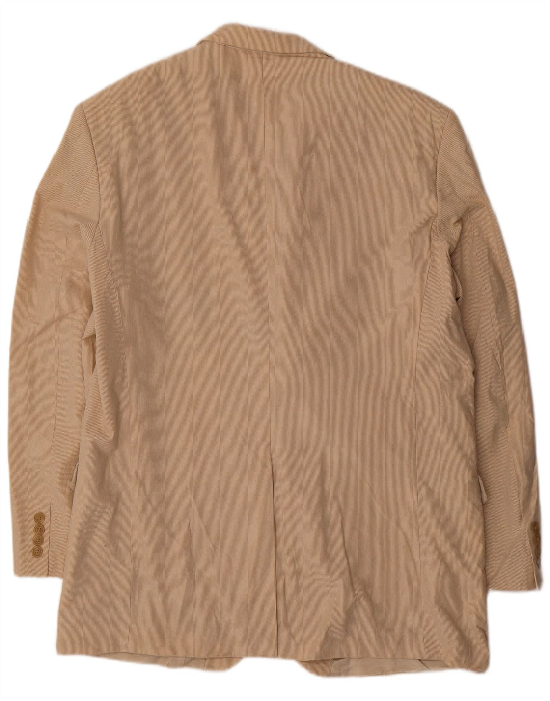 Giacca blazer a 2 bottoni da uomo Chaps UK 44 2XL Cotone gessato beige