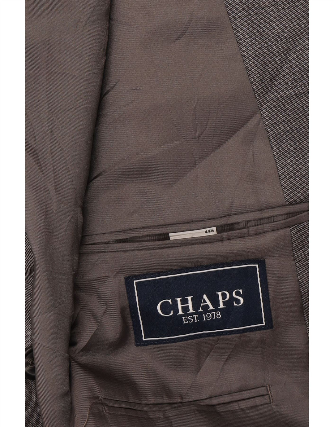 Giacca blazer a 2 bottoni da uomo Chaps UK 44 2XL Lana grigia