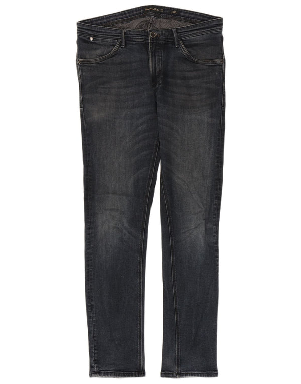 Jeans slim da uomo Massimo Dutti EU 42 Large W32 L32 Cotone blu navy