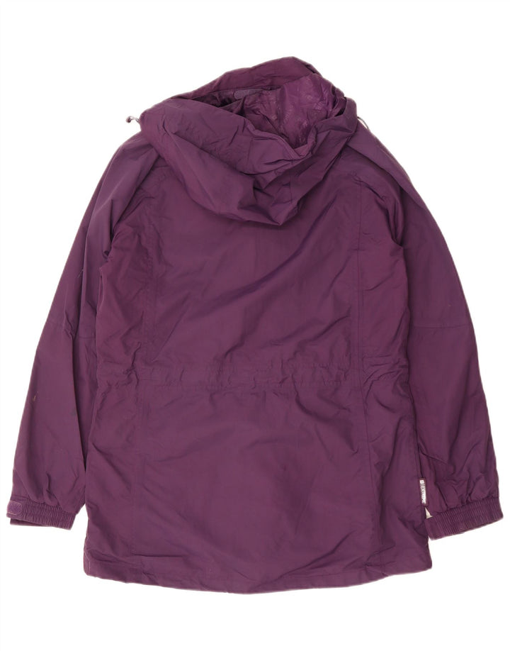 Giacca antipioggia con cappuccio da donna Mountain Warehouse UK 12 Nylon viola medio