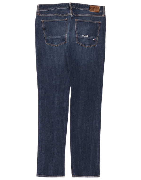 Tommy Hilfiger Uomo Bleecker Slim Jeans W34 L36 Cotone Blu