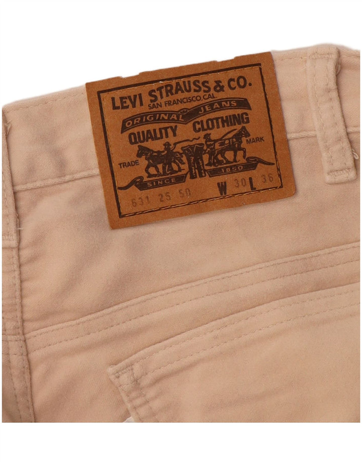 Pantaloni casual skinny da donna LEVI'S W30 L36 cotone beige
