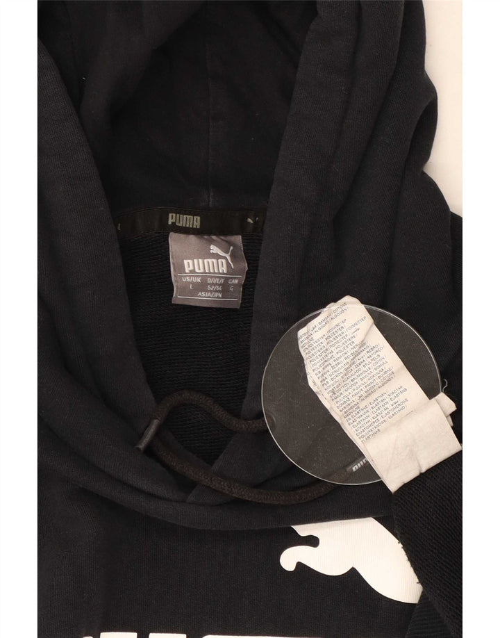 Felpa con cappuccio grafica da uomo Puma Large in cotone rosso