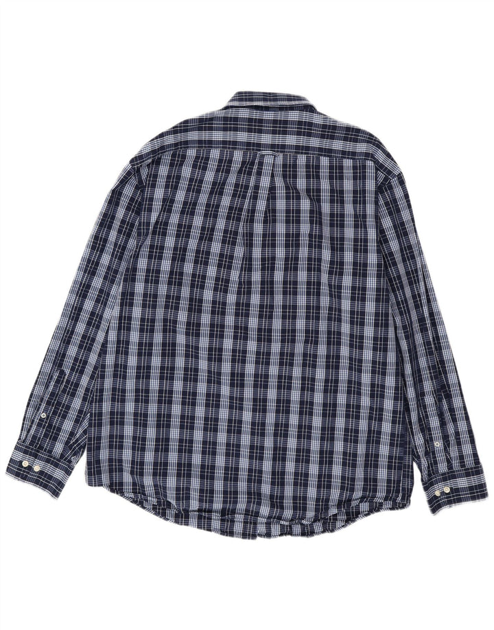 Camicia da uomo IZOD XL in cotone a quadri blu navy