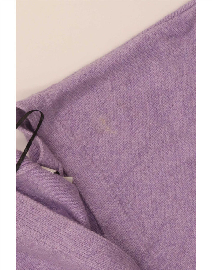 Maglione cardigan oversize corto da donna Marks & Spencer UK 16 grande viola