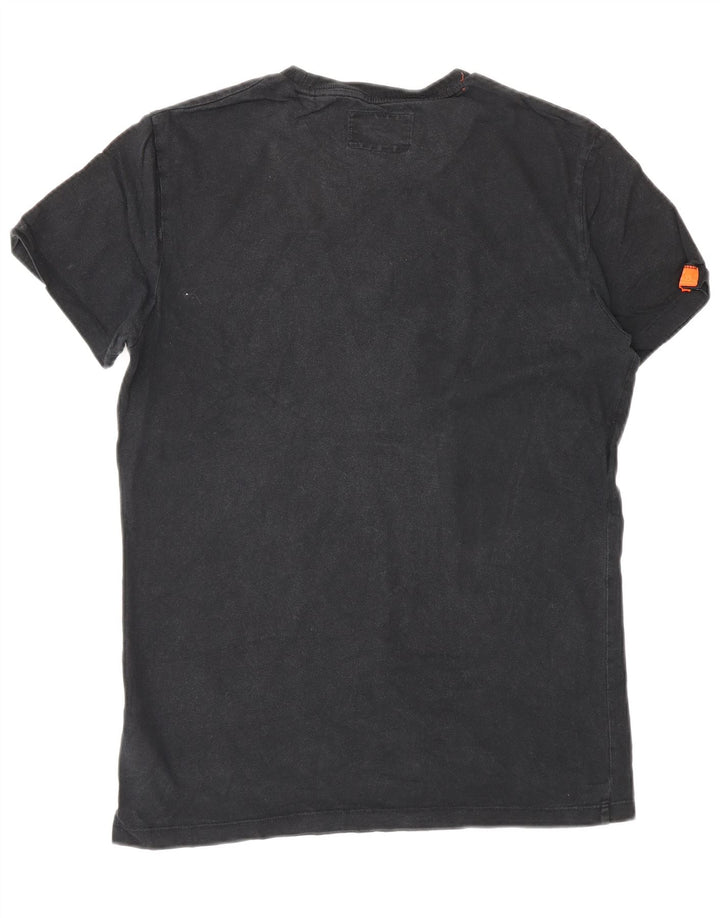 T-shirt da uomo Superdry Top Small in cotone nero