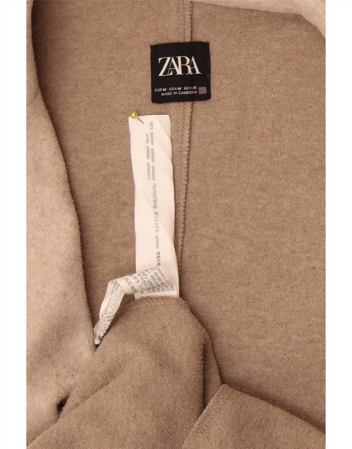 Soprabito da donna Zara UK 12 Poliestere beige medio