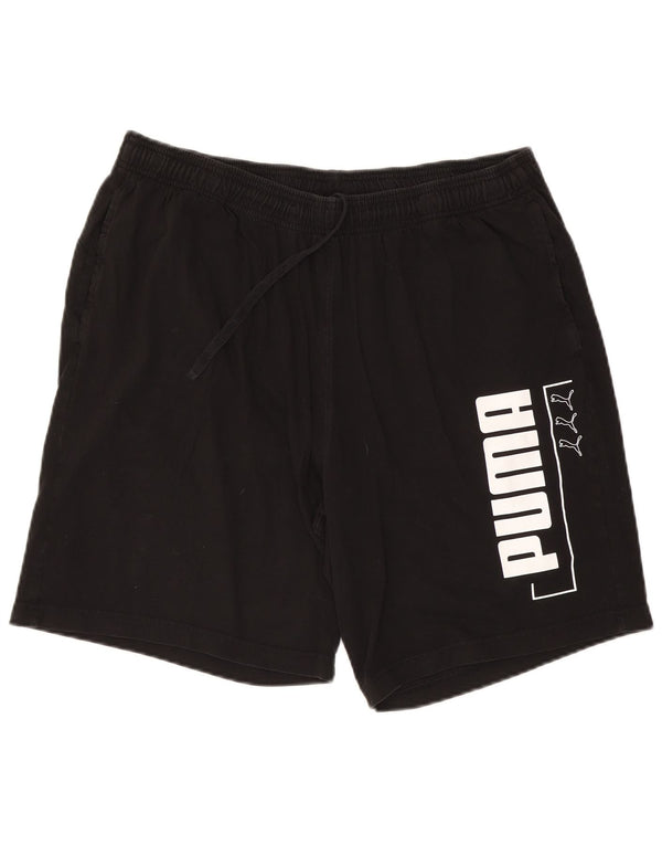 Pantaloncini sportivi grafici da uomo Puma 2XL cotone nero