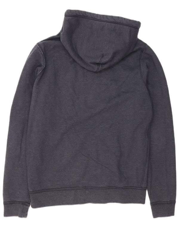 Maglione con cappuccio e zip grafica da uomo Tommy Hilfiger grande in cotone blu navy