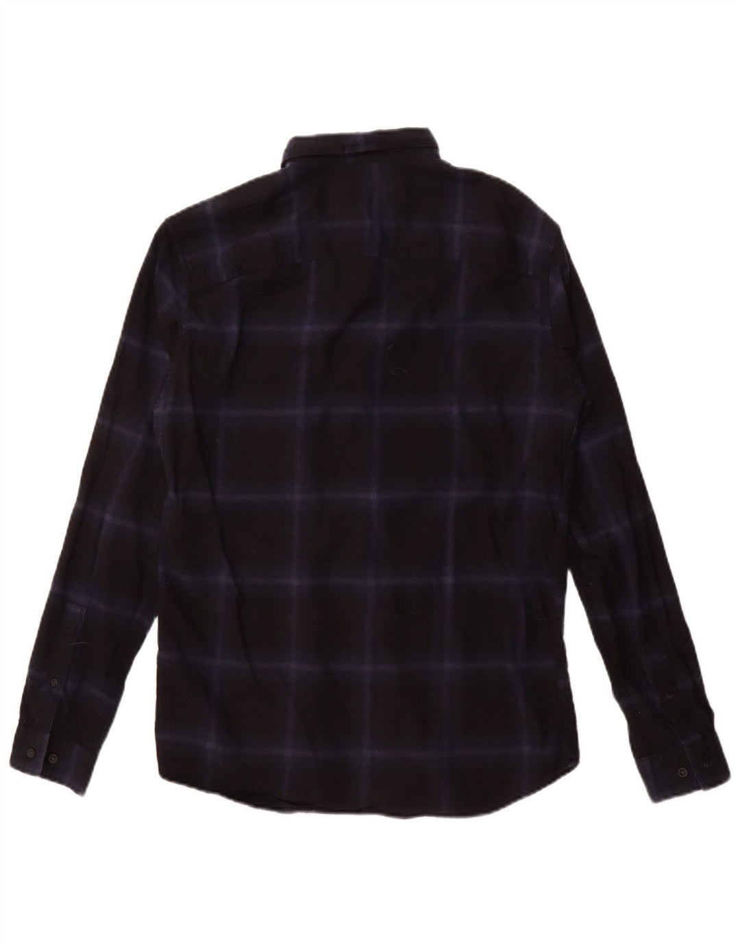 JACK & JONES Camicia in flanella da uomo taglia 40 media in cotone a quadri blu navy