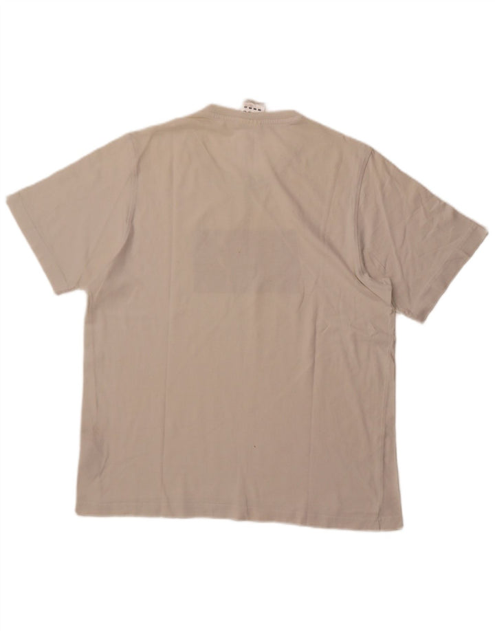 T-shirt grafica da uomo ADIDAS Top grande in cotone bianco