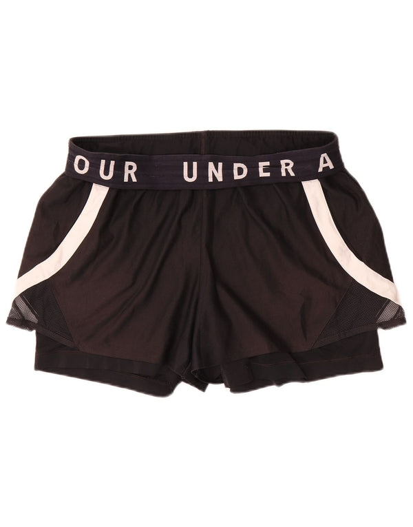 Pantaloncini sportivi Under Armour da donna Heat Gear UK 14 Large Black Colourblock