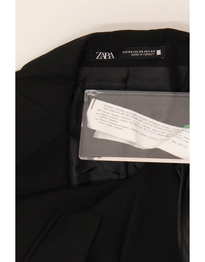 ZARA Giacca Blazer a 2 Bottoni da Uomo EU 44 XS Blu Navy Viscosa