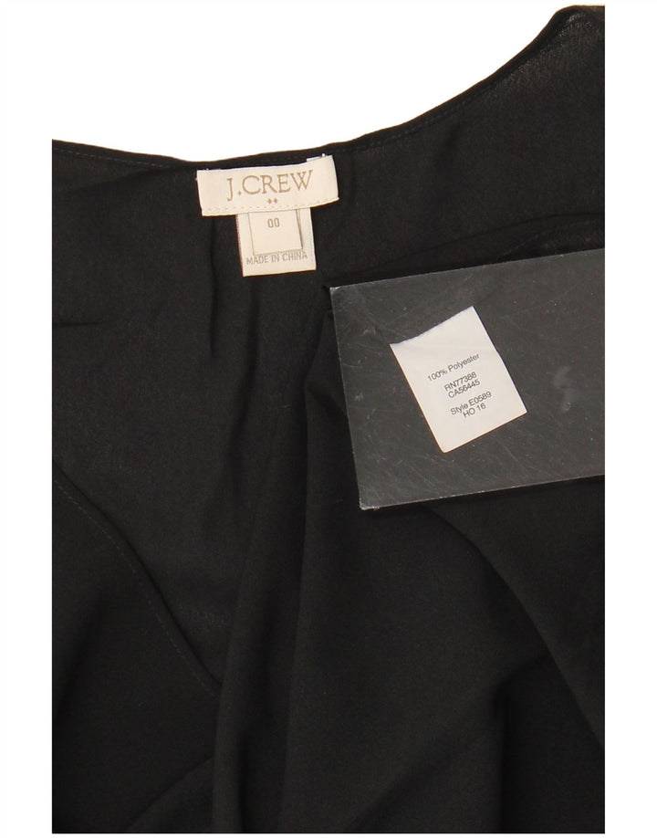 J. CREW Camicetta senza maniche da donna US 00 2XS Poliestere nero