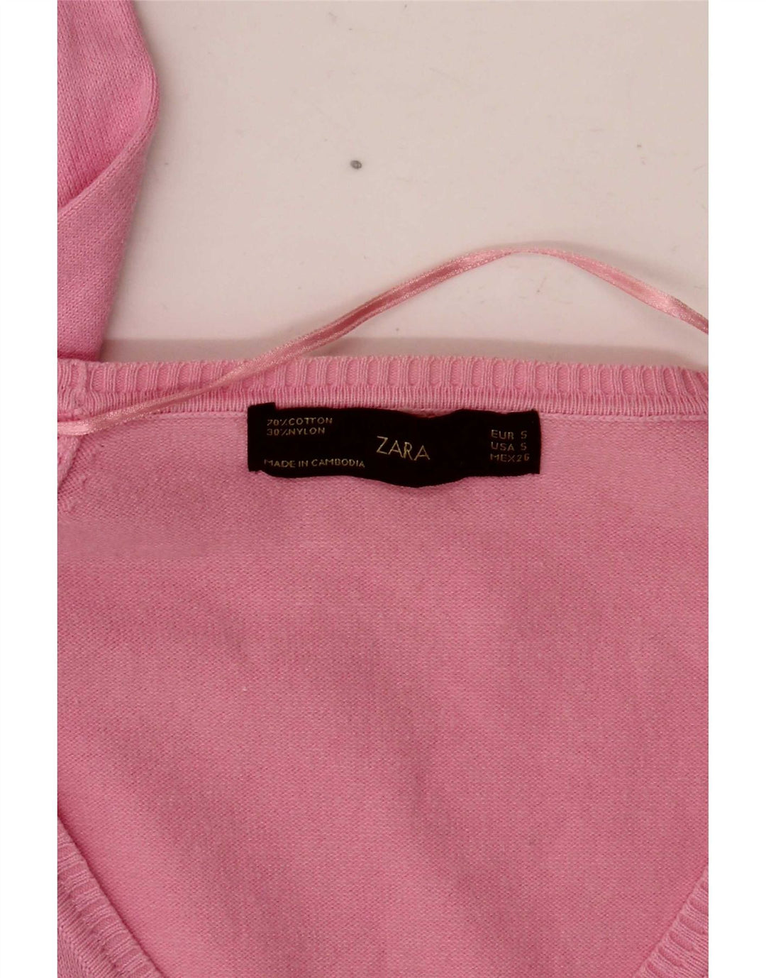 Maglione cardigan da donna Zara UK 10 piccolo rosa