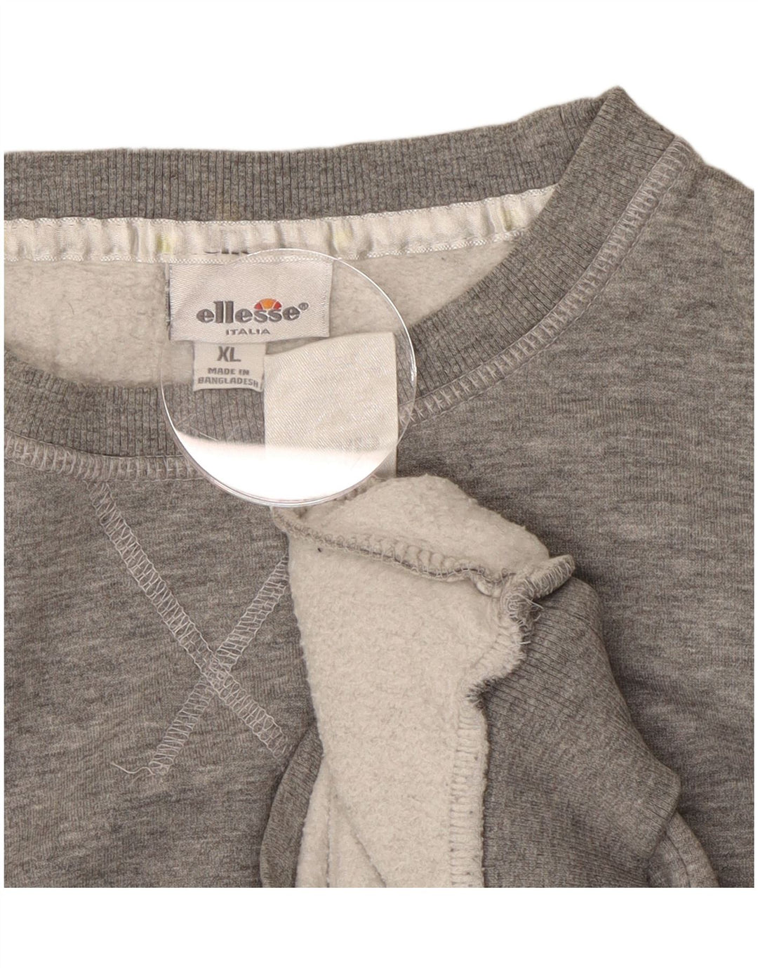 Felpa da donna Ellesse Maglione UK 18 XL Cotone grigio
