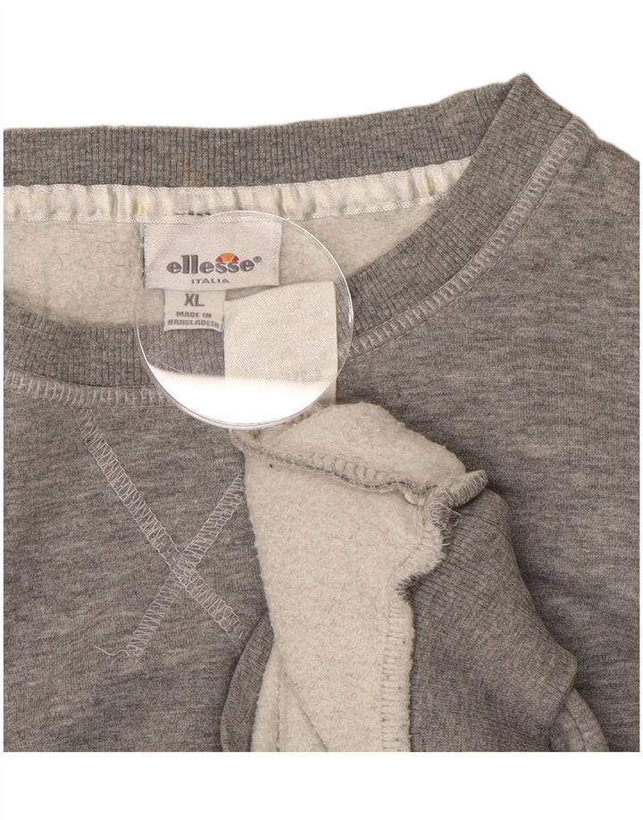 Felpa da donna Ellesse Maglione UK 18 XL Cotone grigio