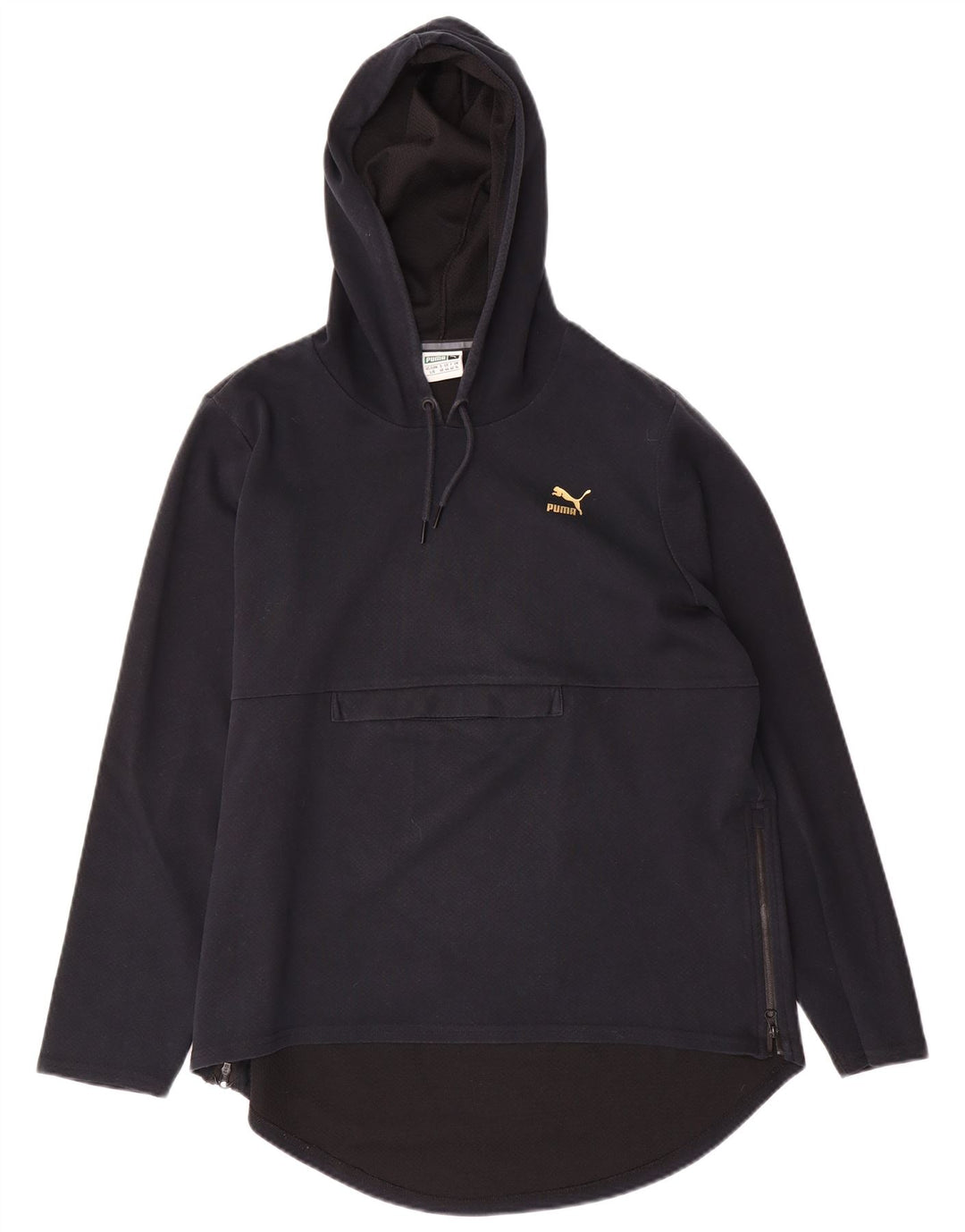 Felpa con cappuccio grafica da donna Puma UK 14 grande poliestere nero