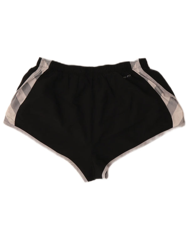 Pantaloncini sportivi Nike da donna medi W28 L12 poliestere color block nero