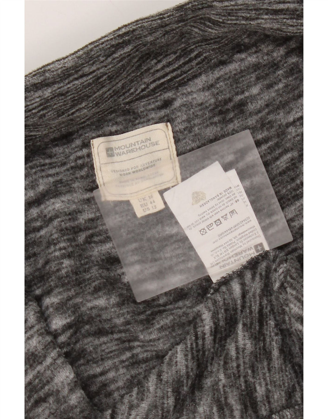Giacca in pile da donna Mountain Warehouse UK 16 Large Poliestere screziato grigio