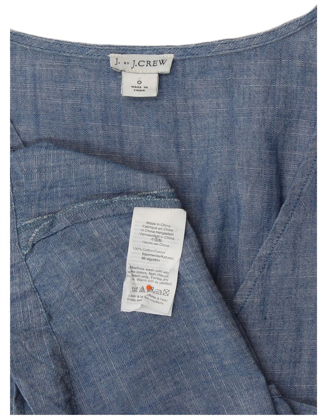 Top camicetta da donna J. CREW US 0 XS cotone blu