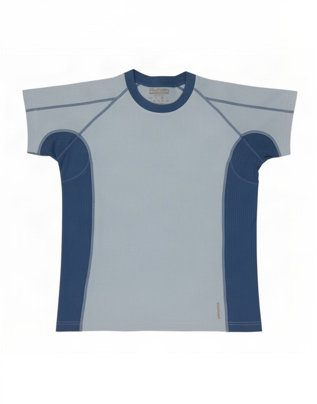 T-shirt da uomo Rohan Top blu medio color block