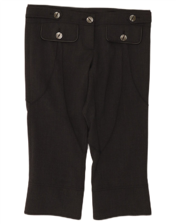 Pantaloni Capri Donna Patrizia Pepe IT 42 Medium W30 L19 Lana Grigia