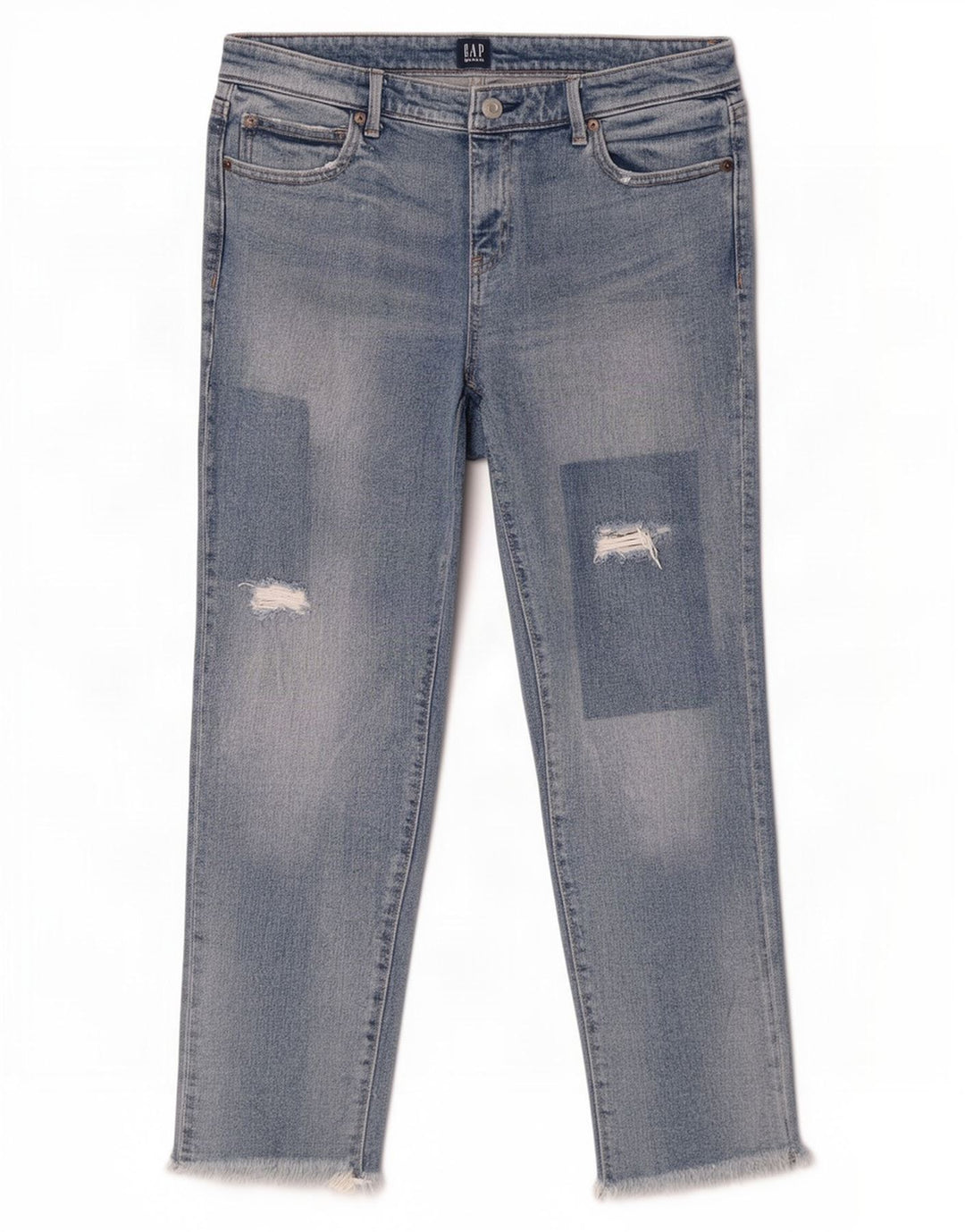 Jeans slim invecchiati Gap da donna W28 L26 cotone blu