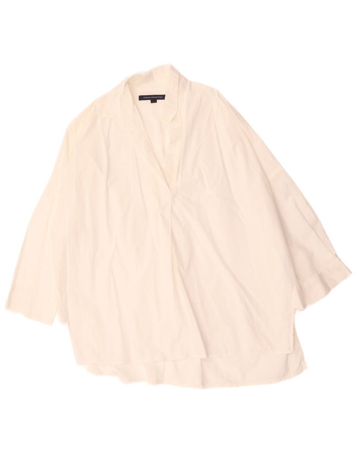 Camicia pullover con maniche a 3/4 da donna French Connection UK 16 Large Bianca