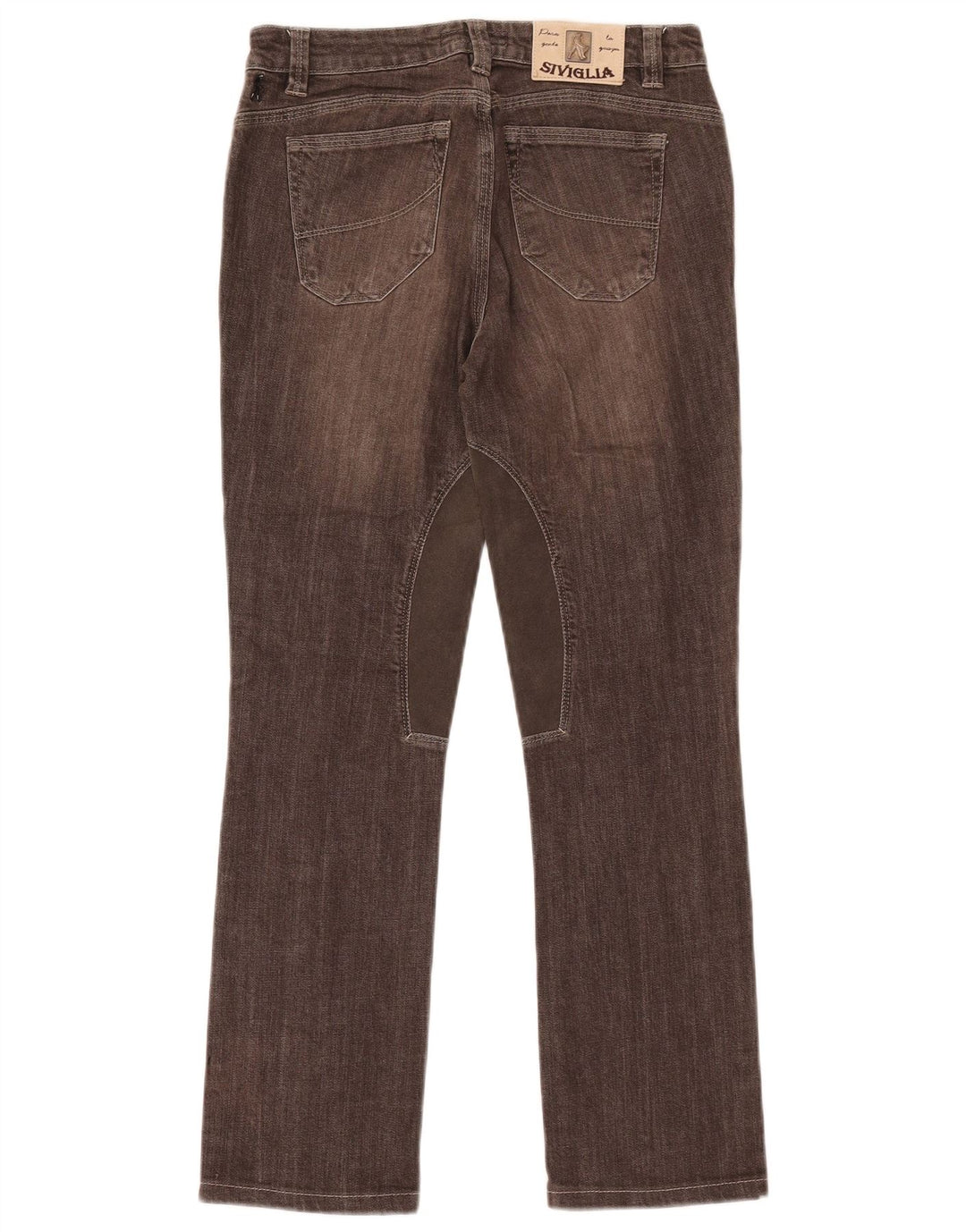 Jeans dritti da donna SIVIGLIA W30 L27 in cotone marrone