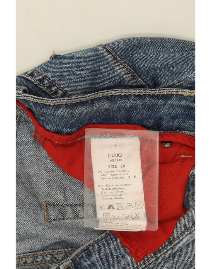 Jeans dritti da donna LIU JO W28 L30 cotone blu