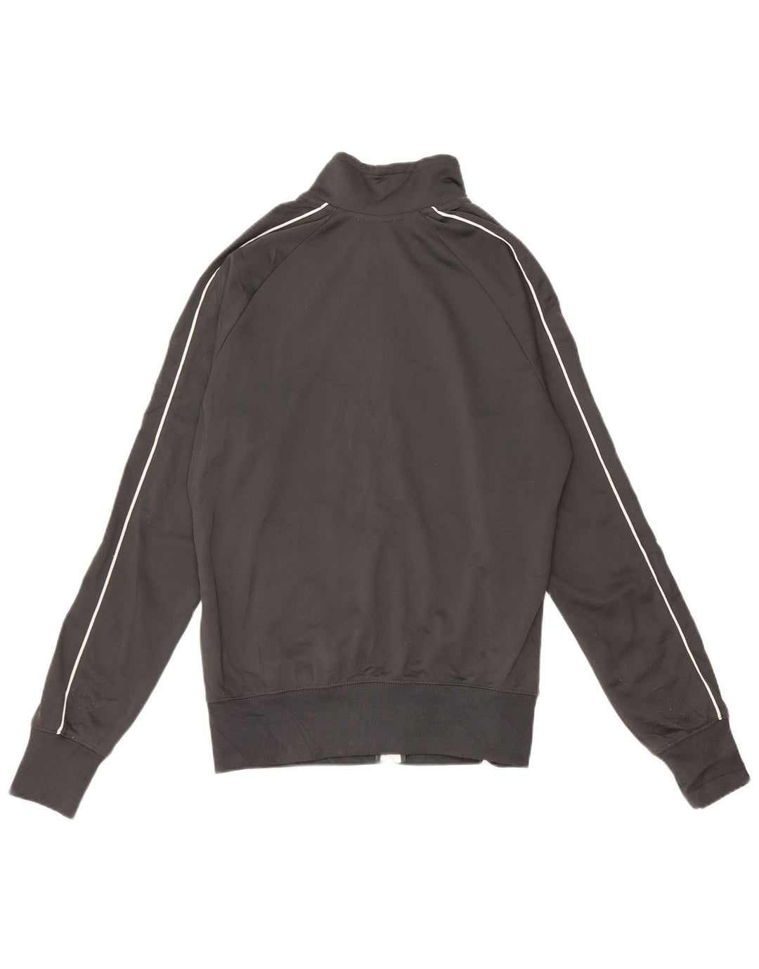 Giacca da ginnastica con grafica NIKE da donna UK 14 Poliestere grigio medio
