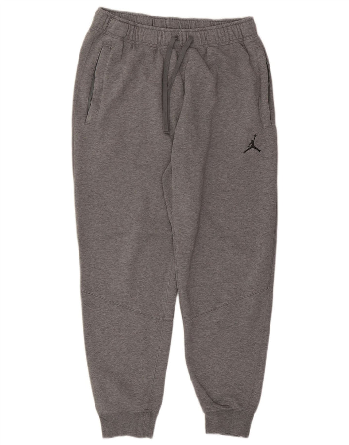 Pantaloni da tuta da uomo Jordan Joggers in cotone grigio medio