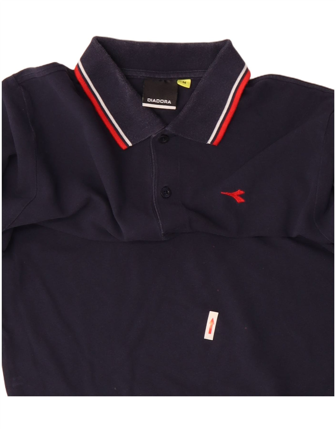 Polo Diadora Uomo Manica Lunga Cotone Medio Blu Navy