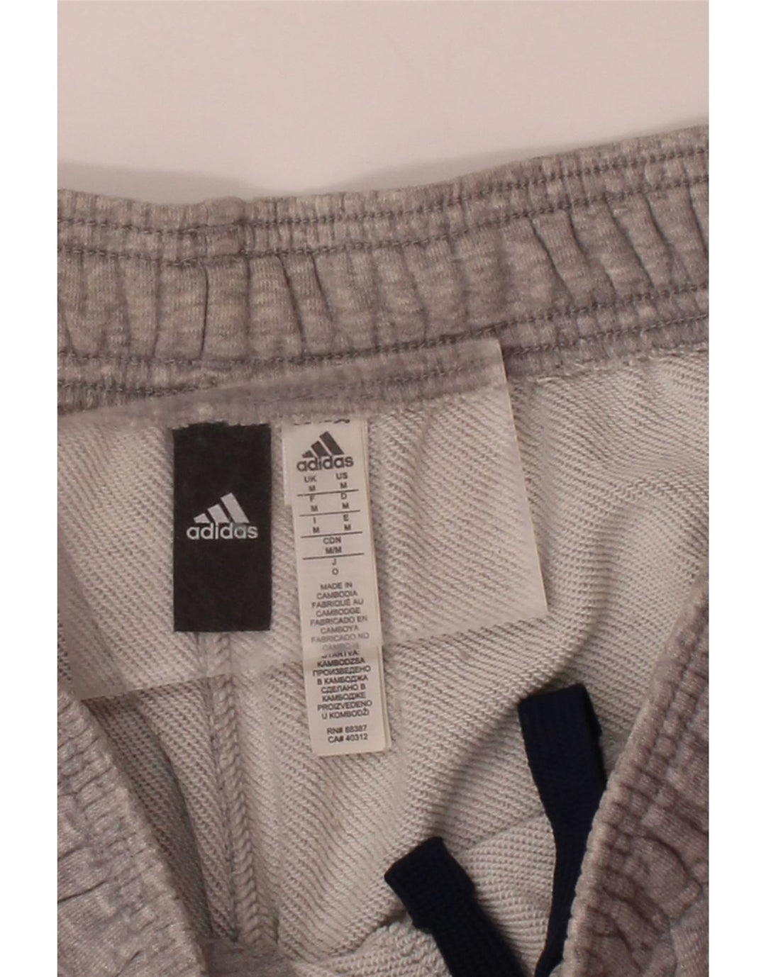 ADIDAS Mens Graphic Sport Shorts Medium  Grey Cotton Vintage Adidas and Second-Hand Adidas from Messina Hembry 