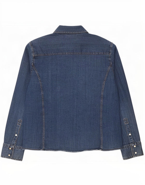 Camicia in denim da donna Faded Glory UK 16/18 XL Cotone blu