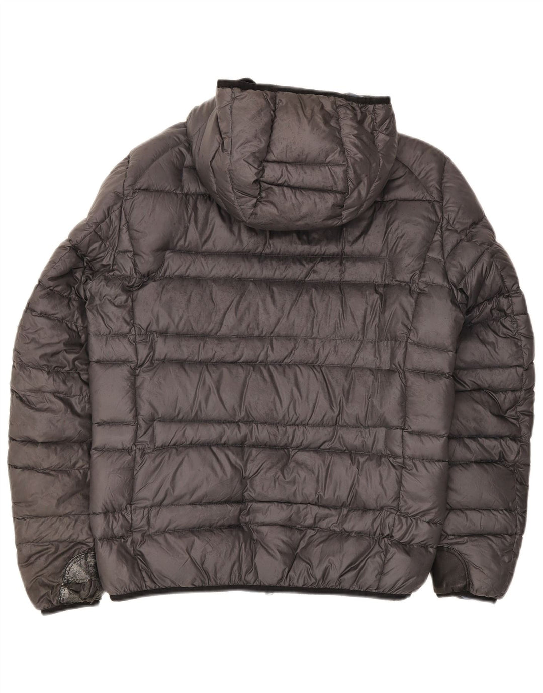 Giacca imbottita con cappuccio Blauer da uomo UK 40 Large in poliammide grigio