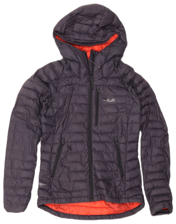 Giacca imbottita con cappuccio da donna Rab UK 8 Small Blu Navy in poliammide