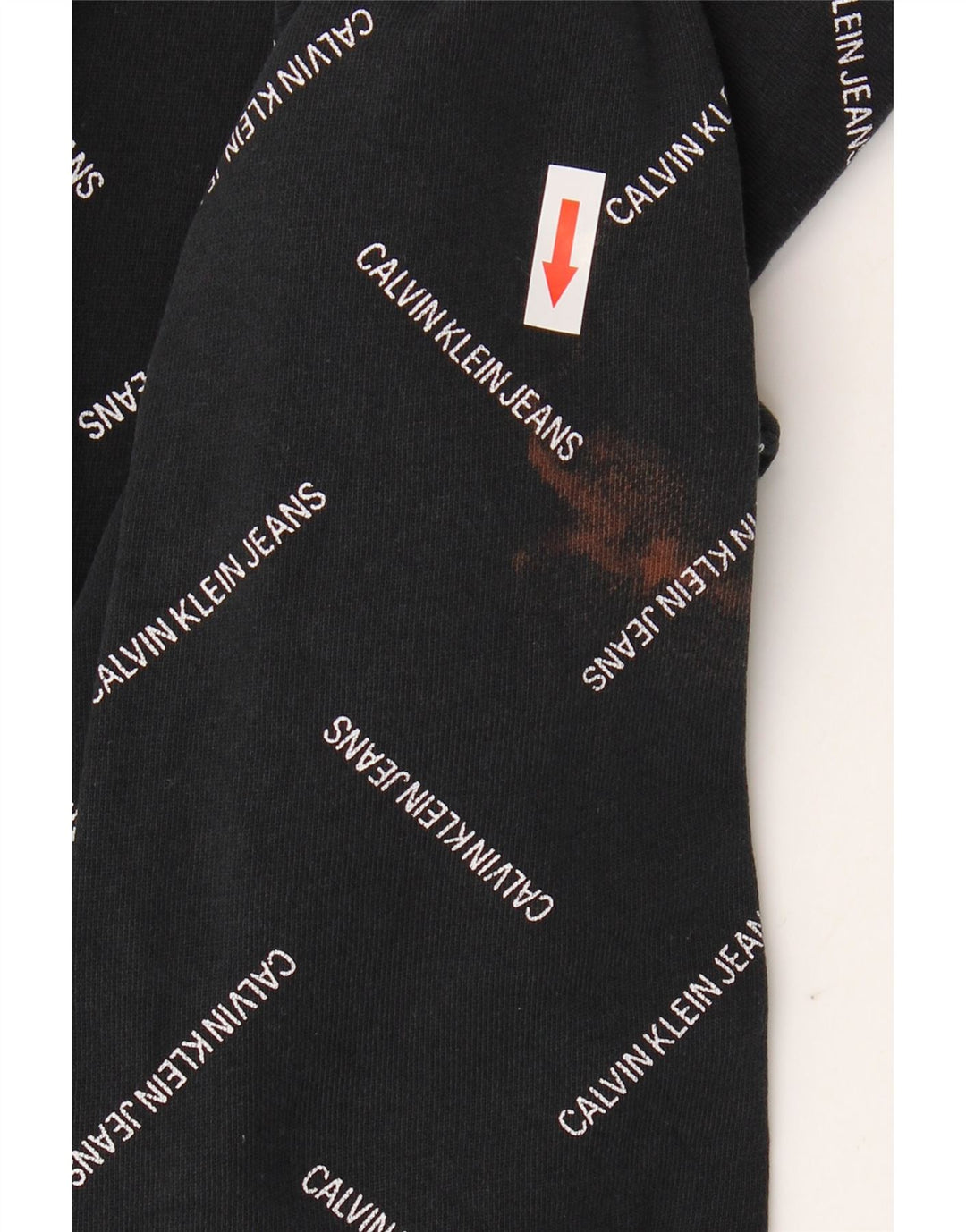 CALVIN KLEIN JEANS Felpa con grafica da uomo Maglione medio cotone nero