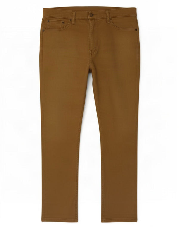 Levi's Uomo 513 Slim Jeans dritti W33 L30 Cotone Marrone