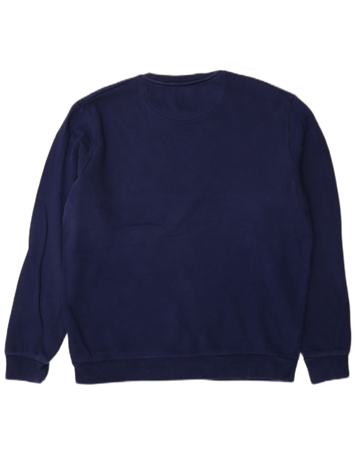 Lyle & Scott Felpa da uomo Maglione grande cotone blu