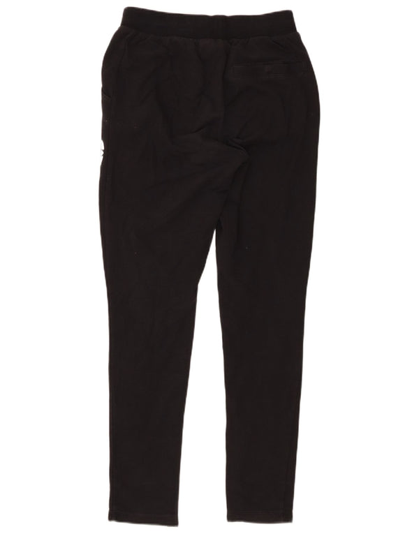 Pantaloni da tuta con grafica Adidas da donna UK 8 piccoli in cotone nero