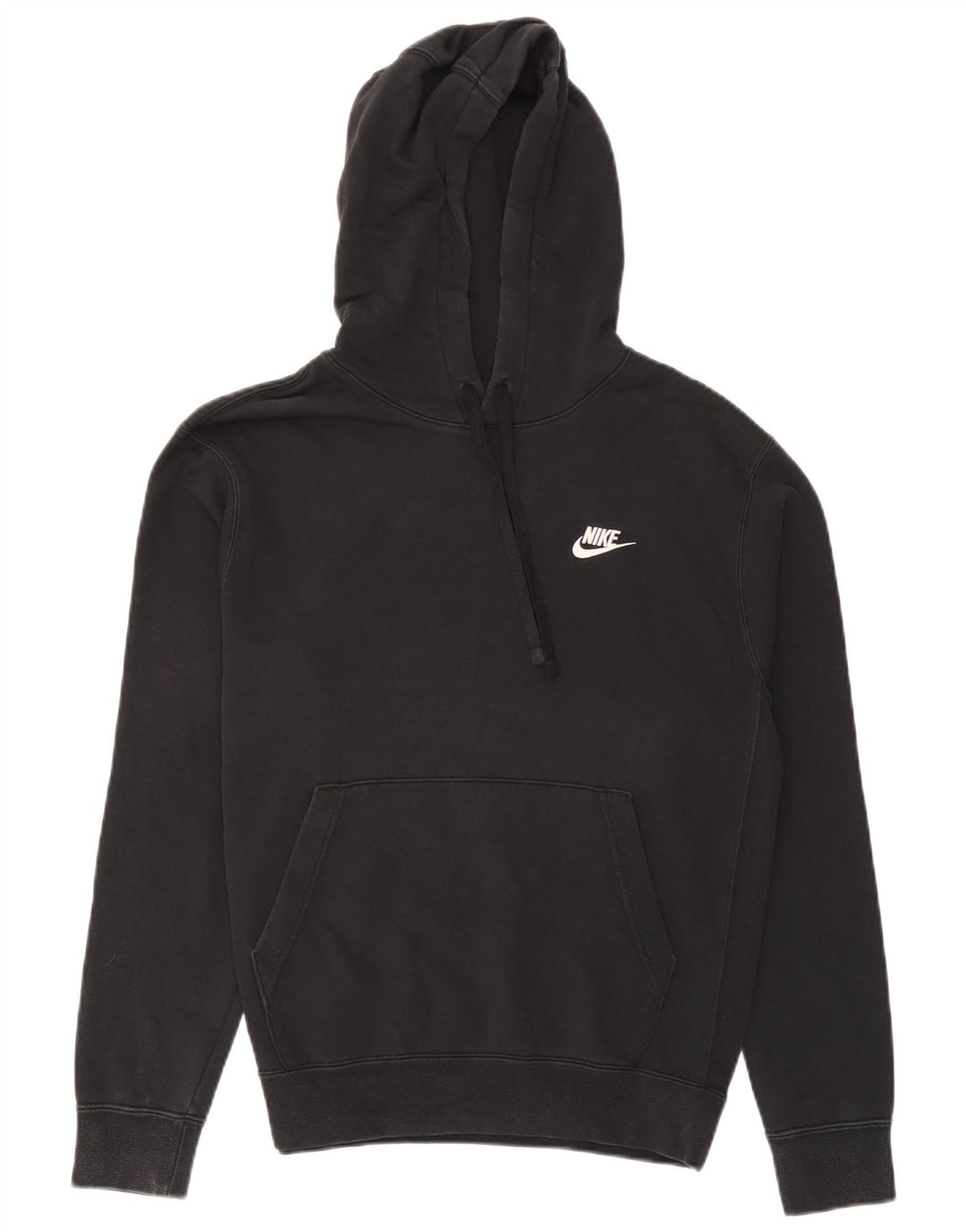 Felpa con cappuccio da uomo Nike Small in cotone nero