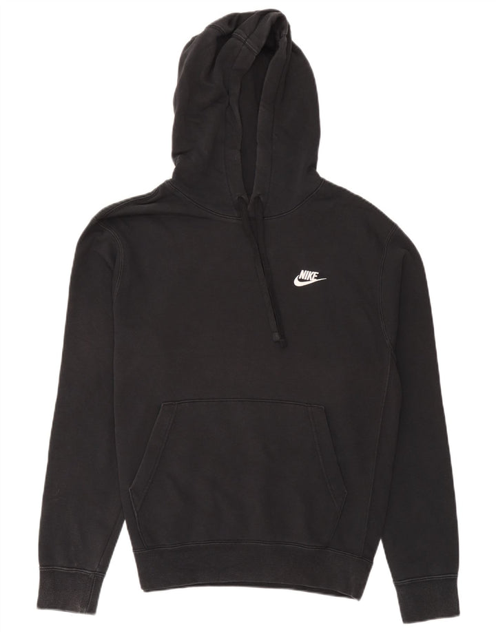 Felpa con cappuccio da uomo Nike Small in cotone nero
