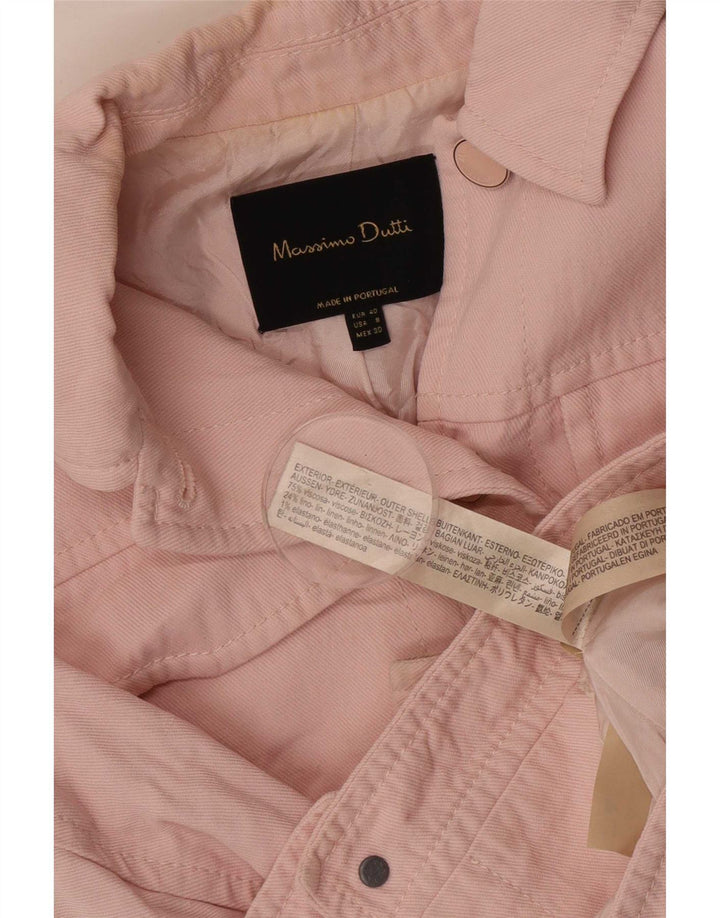Giubbotto bomber corto da donna Massimo Dutti EU 40 viscosa rosa medio